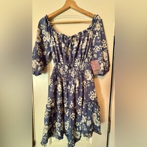 Justify Blue Floral Summer Dress